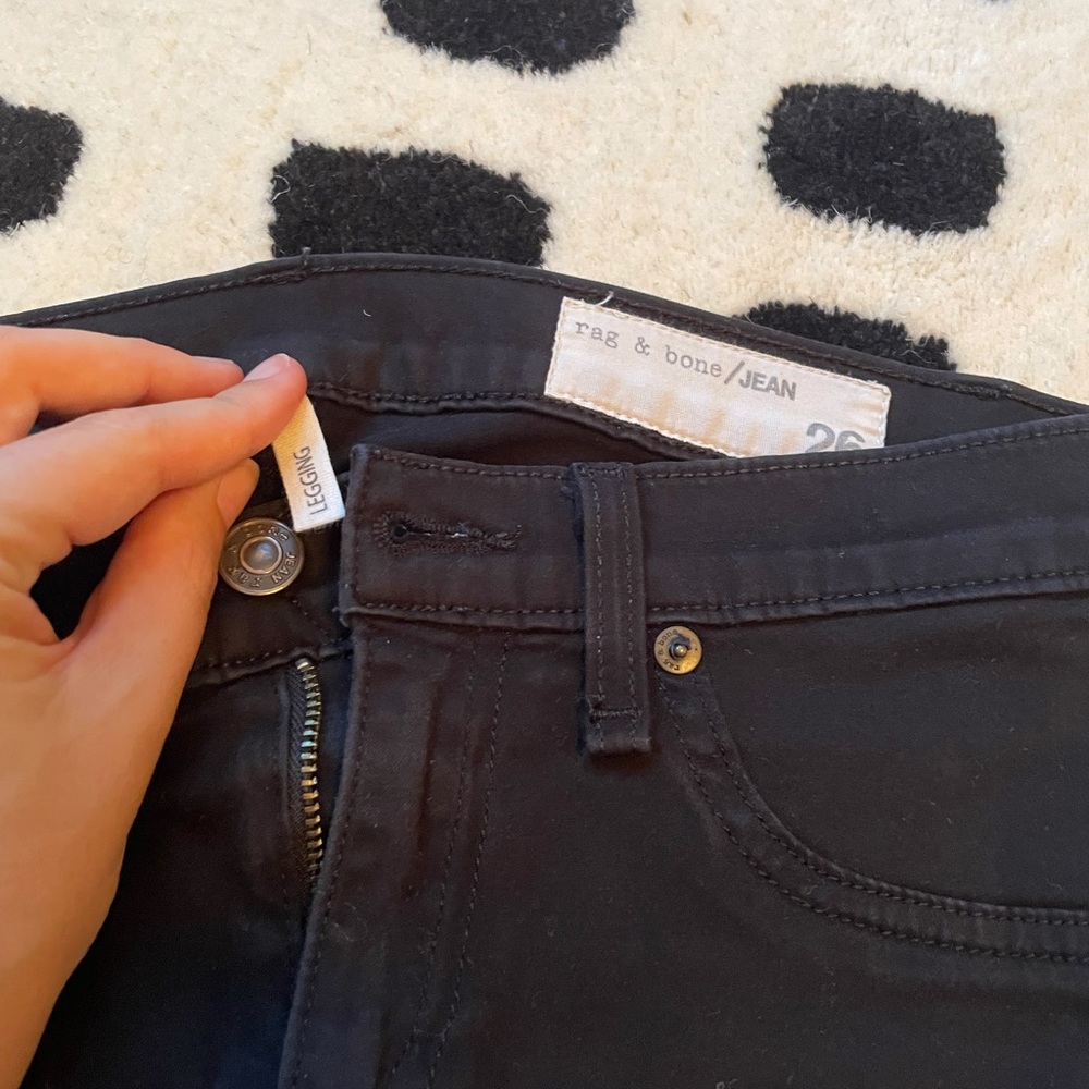 Rag and Bone black jean legging